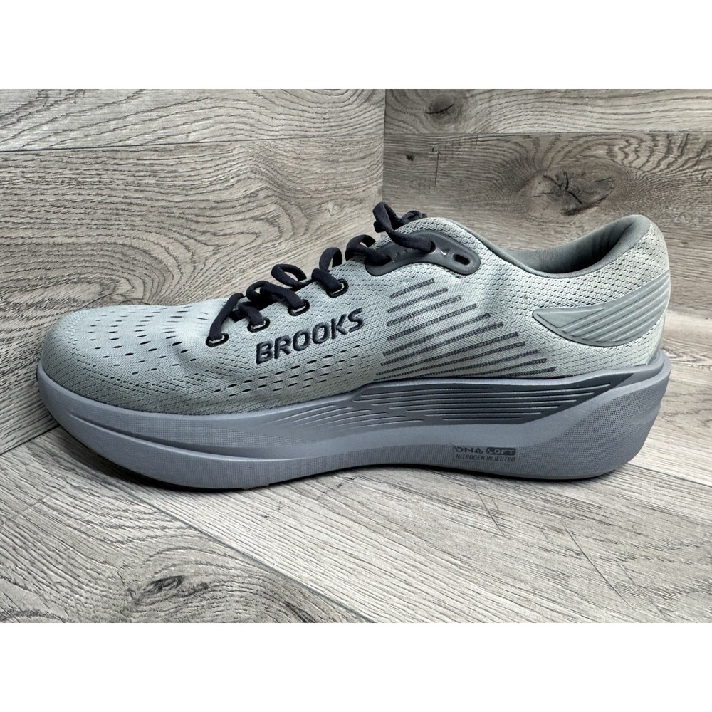 Brooks Ghost Max Mens 14 Wide 2E Grey Running Shoes 1104642E069 DNA LOFT v2 - Picture 8 of 12